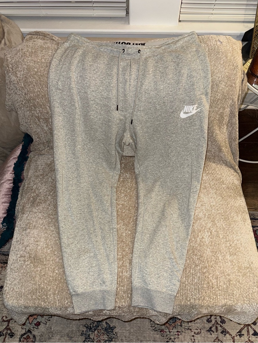 Nike light gray sweatpants